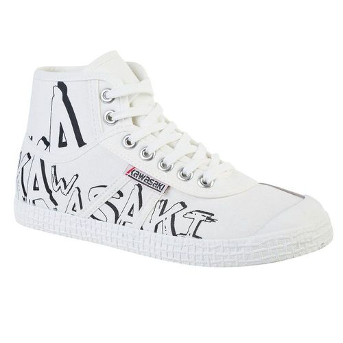 Kawasaki Graffiti Canvas Boot K202415 1002 White T41