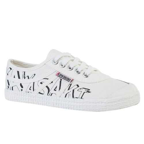 Kawasaki Graffiti Canvas Shoe K202416 1002 White T36