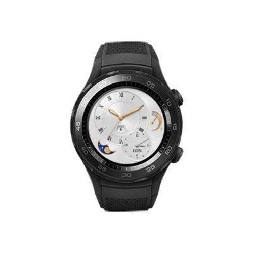 Huawei Watch 2 Sports - 45 mm - carbone noir - montre intelligente avec bracelet sport - taille du poignet : 140-210 mm - affichage 1.2" - 4 Go - Wi-Fi, NFC, Bluetooth - 40 g