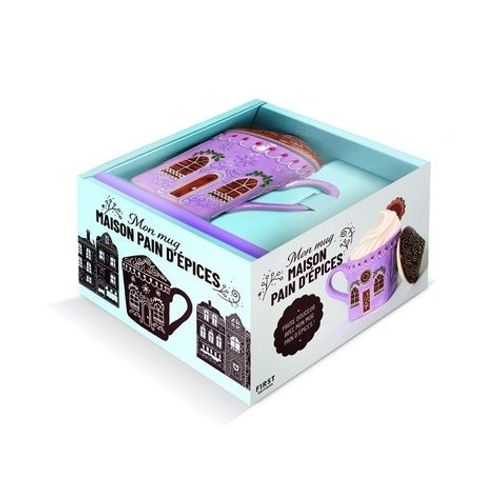 Ma Maison Pain D'épices - Coffret Avec 1 Mug Et 1 Livre De Recettes Spécial Noël