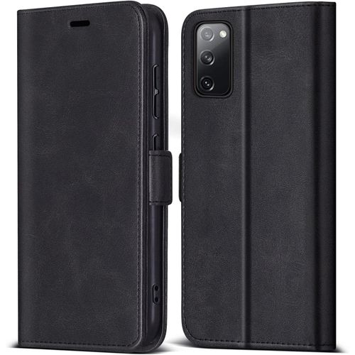 Coque Pour Samsung Galaxy S20 Fe, Protection Housse En Cuir Pu Portefeuille Avec [Emplacements Cartes], Clapet Folio Etui Pour Samsung Galaxy S20 Fe/Galaxy S20 Lite (Noir)