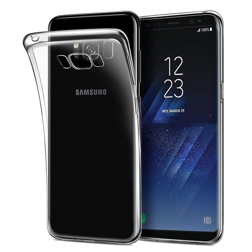 Samsung Galaxy S8+/ Galaxy S8 Plus 6.2" (Non Compatible Galaxy S8 5.8"): Housse Etui Coque Silicone Gel Ultraslim Et Ajustement Parfait - Transparent