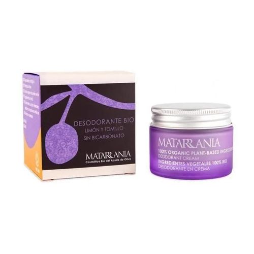 Matarrania+Déodorant Bio Citron Et Thym Sans Bicarbonate 30 Ml 