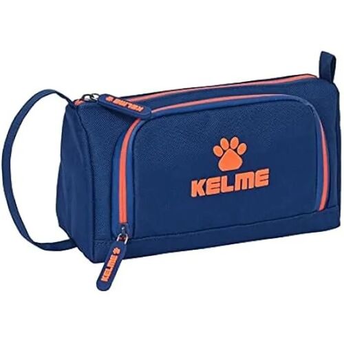 Trousse Scolaire - Kelme - Navy Blue Orange Blue Marine - 32 Pièces - 20 X 11 X 8.5 Cm