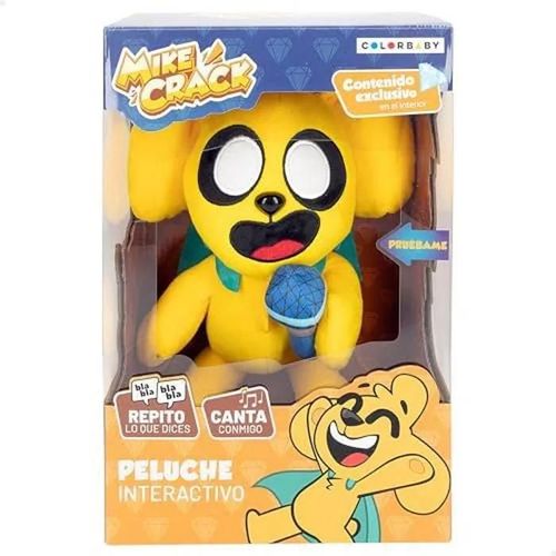 Colorbaby Mikecrack 85423 Peluche Interactive Chien Mike Avec Musique, Enregistrement Et Lecture Vocale, Jouet Personnage Youtube,
