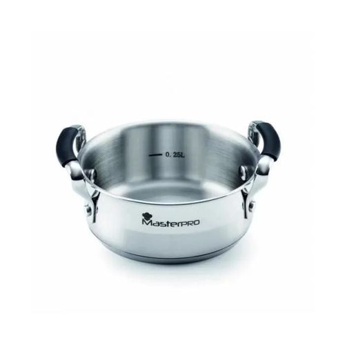 Casserole - Masterpro - Ø 12 Cm - Acier Inoxydable - Poignée Ergonomique - Argenté