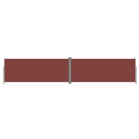 Vidaxl Auvent Latéral Rétractable Marron 200x1000 Cm