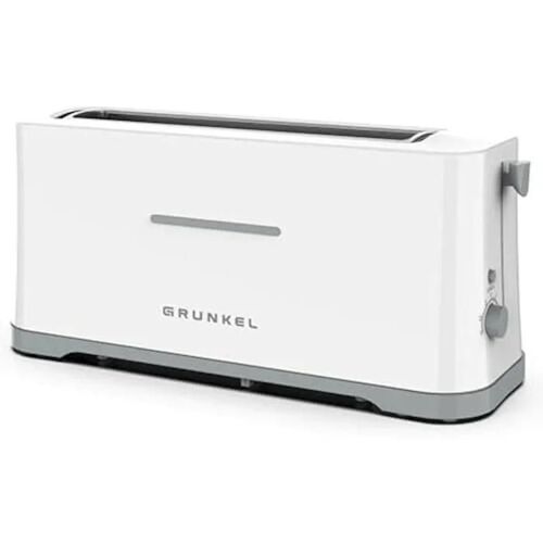 Grunkel - Grille-pain TS-40EASYTOAST - Dispose de 7 niveaux de grillage, plateau ramasse-miettes et range-câbles - 980 W - Blanc