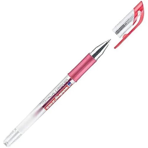 Stylo Gel Encre Rouge Edding 2185 - Lot De 10 Stylos - Pointe Fine, Grip Caoutchouc Antidérapant