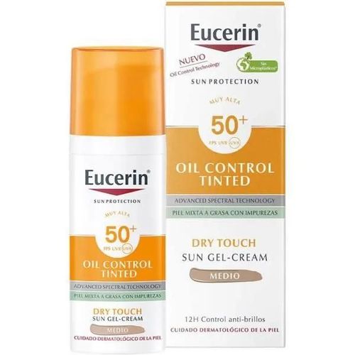 Eucerin Sun Protection Oil Control Dry Touch Spf50+ Tinted Medium 50 Ml Unisex 