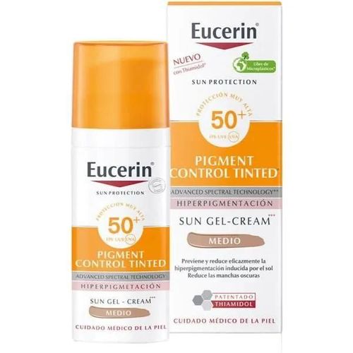Protection Solaire - Eucerin - Pigment Control Spf50+ - Teinté Moyen - 50 Ml - Non Comédogène 