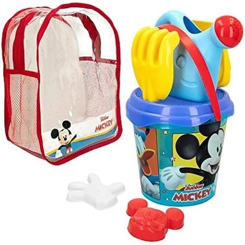 Disney- Mickey And The Roadster Racers Mouse Sac À Dos De Plage Cube Avec Accessoires 18 Cm, 48217, Multicolore