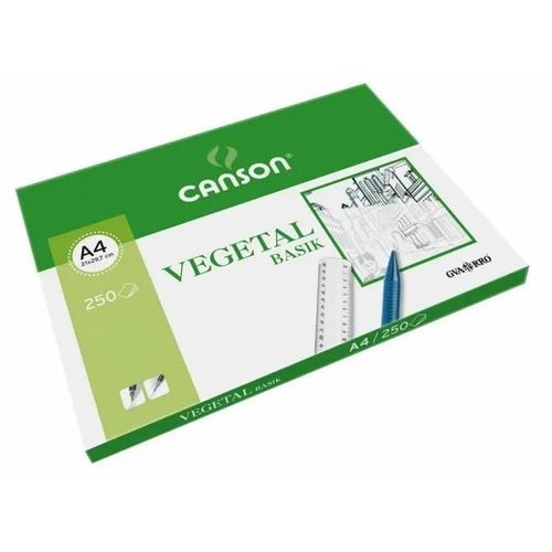 Papier Calque Guarro Canson - 200406219 - Canson Pack De 250 Feuilles Papier Vegetal A4 90 G