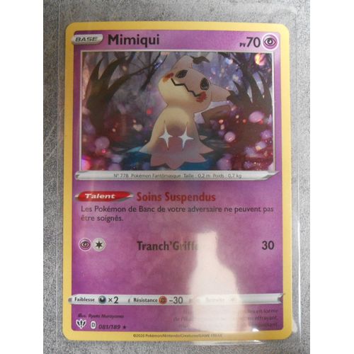 Mimiqui Holo Promo 081/189 - Eb3 - Ténèbres Embrasées - Vf