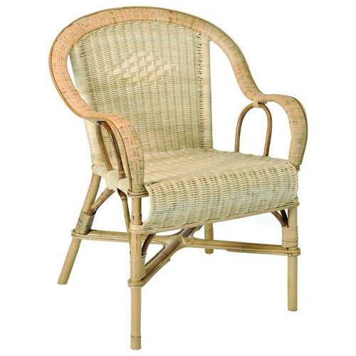 Fauteuil adulte en rotin tissé