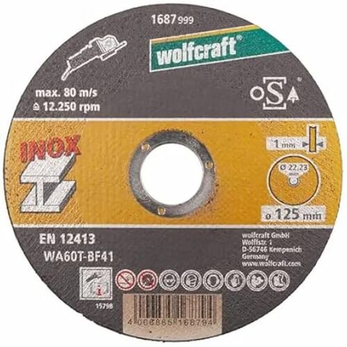 Disques à tronçonner - Wolfcraft - Lot de 10 - Ø 125 mm