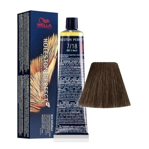 Wella Koleston Me+ 60 Ml, Couleur 7/18 