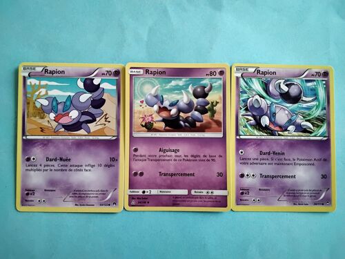 Lot Cartes Pokémon N° 451 Rapion