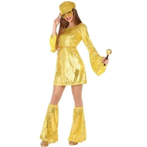 Déguisement Disco Doré Pour Femme