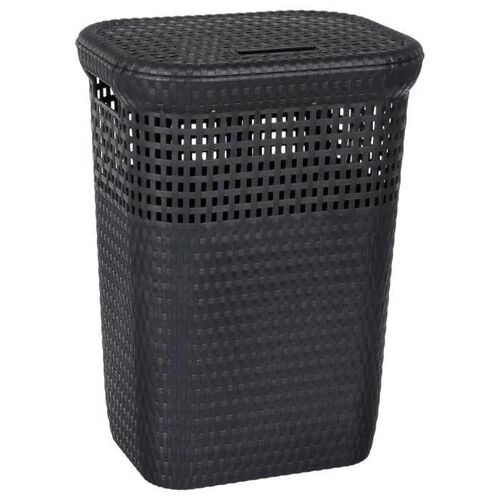 CORBEILLE A LINGE 60L RATTAN Anthracite