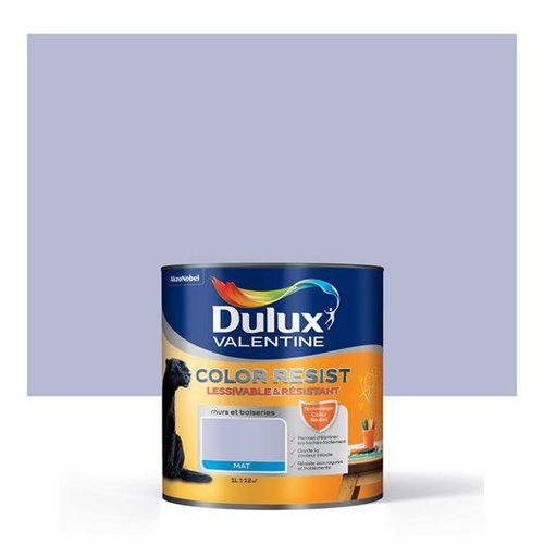 Peinture violet mineral Dulux Valentine color resist 1L