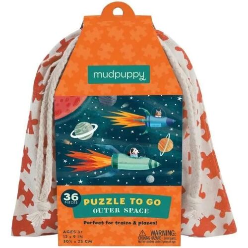 Mudpuppy 36 Pcs Puzzle To Go/Outer Space