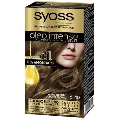 Coloration Capillaire - Syoss - Olio Intense - Sans Ammoniaque - Rubio Oscuro - Pour Cheveux Colorés Ou Mechés 