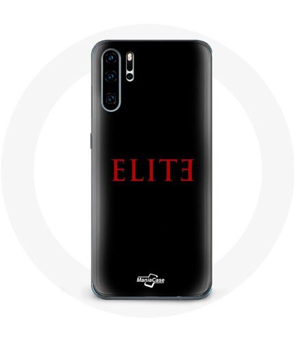 Coque Pour Huawei P30 Pro Elite Saison 5 Logo Rouge Fond Noir