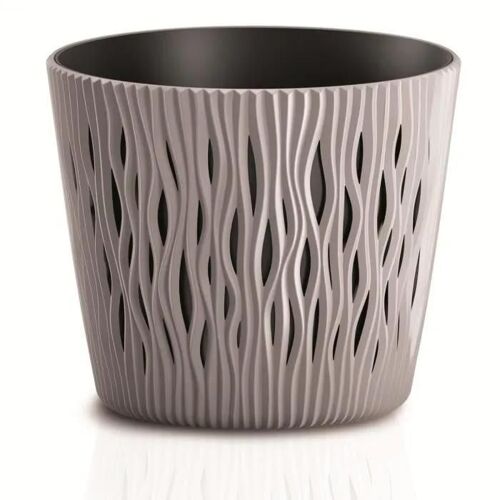Prosperplast Pot De Fleurs 5l Moka Sandy Round Dsr220