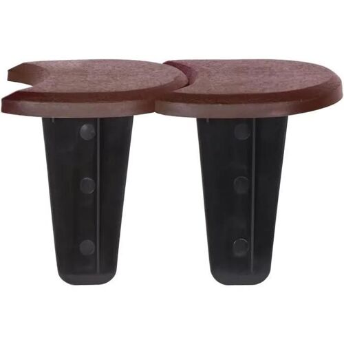 Palissade De Jardin - Ipak2 - 3,8 M - Plastique - Marron - Résistante Au Gel