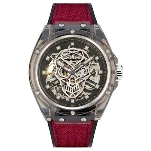 Montre - Police - Pewgr1592401 - Mécanique - Rouge - Sport
