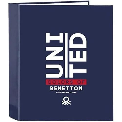 Classeur à 4 anneaux Safta Benetton - Pour enfants - Confortable et polyvalent - Qualité et design