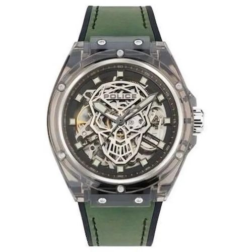 Montre - Police - Pewgr1592406 - Mécanique - Plastique - 44 Mm - Gris - Vert