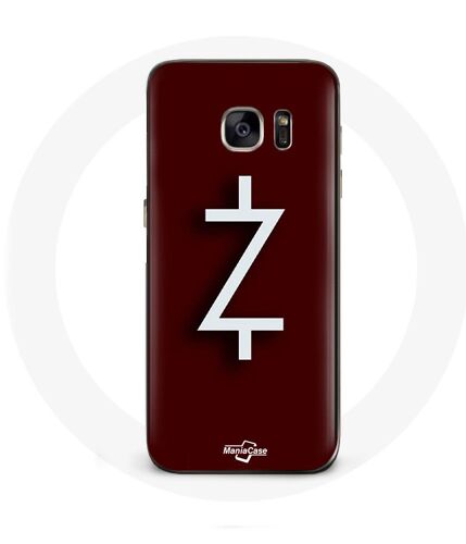 Coque pour Samsung Galaxy S6 Ozark Saison 4 Logo Z Blanc Fond Rouge