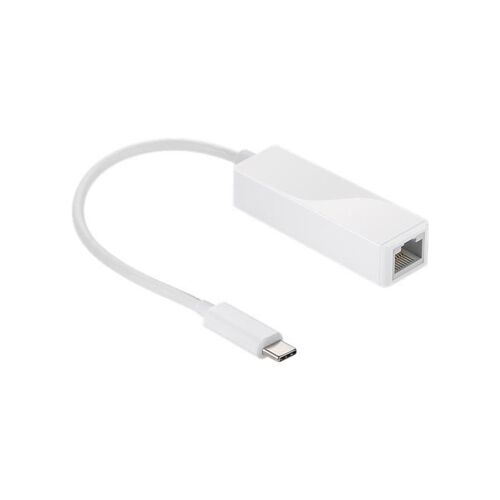 ADAPTATEUR USB 3.1 TYPE C (USB-C) MÂLE VERS GIGABIT ETHERNET RJ45 FEMELLE (BLANC)