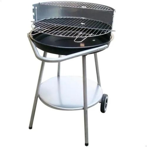 Barbecue au charbon de bois - AKTIVE - 51 x 82 x 51 cm - Noir - Piezo électrique - Sur chariot