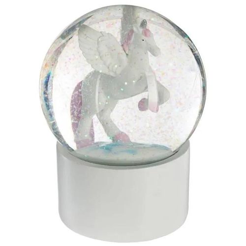 Boule à neige - ATMOSPHERA - Licorne - D. 10 cm - H. 13,5 cm - Polyrésine, Eau, Verre