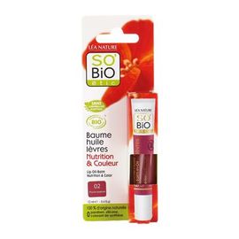Baume Huile À Lèvres - 02 Prune Soyeuse - Nutrition & Couleurs 