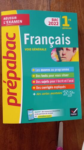 Prépabac Français 1ere Générale Hatier 2022