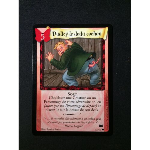 Harry Potter 65/80 " Dudley Le Dodu Cochon " Set Le Chemin De Traverse Fr