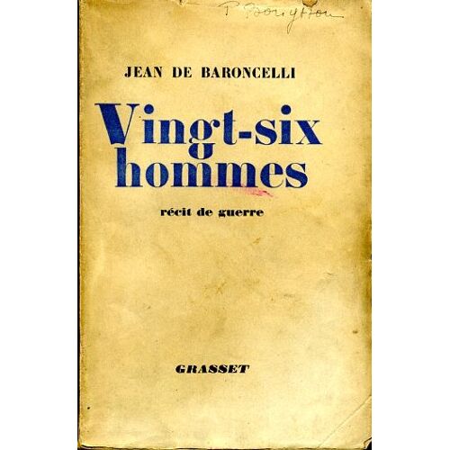 Vingt-Six Hommes (Récit De Guerre)