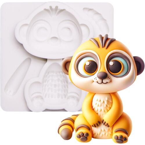Kalanka-Moule À Fondant En Silicone Mangouste Safari Pour Gâteau 8,6 Cm De Haut