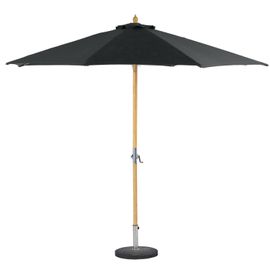 Parasol Droit Rond En Bambou Tinaei - Diam. 300 Cm - Gris Ardoise