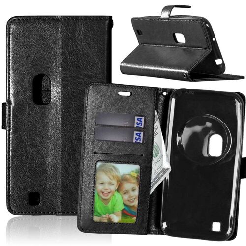 Etui type portefeuille noir ZenFone-ZOOM ZX551ML