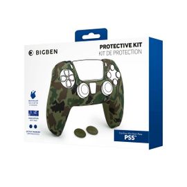 Silicon Skin Pour Manette Sony Dualsense Et Une Paire De Grips Pour Joystick Pour Ps5 Couleur : Camo