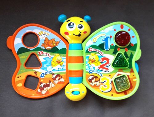 Papillon Sonore Et Lumineux - Mon Premier Livre Enchanté - Jeu D'éveil