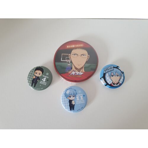 Lot De 4 Pin's Kuruko Basket Junpei Hyuga, Tetsuya