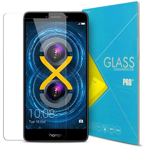 Caseink - Protection Écran Verre Trempé Huawei Honor 6x - 9h Séries Glass Pro+ Hd [ Dureté Extreme 9h Epaisseur 0.33mm Angles Incurvés 2.5d ]
