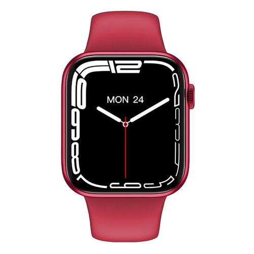 Montre Connectee Homme Femmes Hw17 - Ecran Tactile Full Hd Avec Fonction De Surveillance De La Santé Et Plusieurs Modes Sportifs, Avec Étanchéité - Rouge