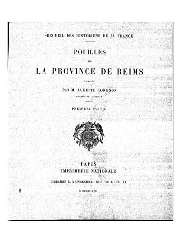 Pouillés De La Province De Reims Par Auguste Longnon 2 Volumes Complets Reliés En Rouge 1908